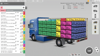 EasyCargo load planning app